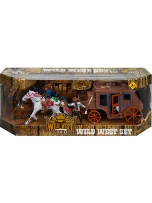 Wild West Hero Kovboy Kızılderili At Arabali Oyun Seti