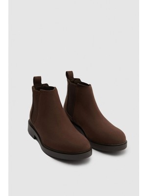 Twn Kahverengi Süet Chelsea Bot 1HCB9ORTCBT02