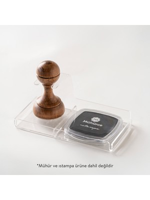 M MÜHÜRCE Şeffaf Mühür Standı Modern Tasarım ile Ofis ve Atölye Kullanımına Uygun