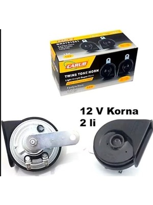 Carub Korna 12V 2li Süper Dadat Çift Fişli