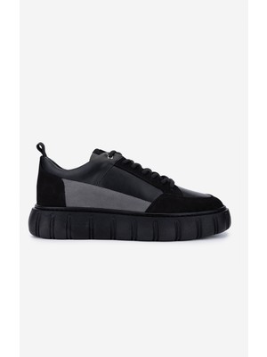 Valmenti Erkek Hakiki Deri Sneakers & Spor Ayakkabı 352 23367 Erk Ayk SK25-26 Syh Dr/grı Nbk