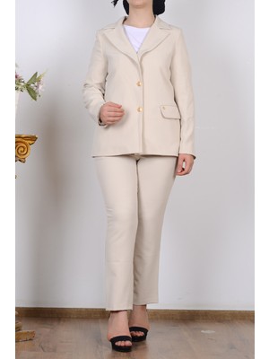 Armine 25KT520 Taş Kadın Astarlı Blazer Ceket