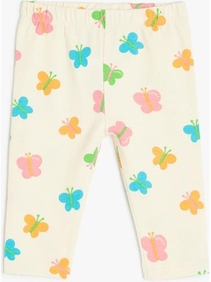 Koton Kız Çocuk Leggıngs Rahat Kullanım İçin Özel Kumaş Malzemesi ile Tasarlanmış Model