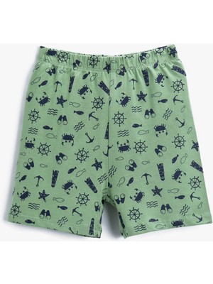 Koton Erkek Bebek Baskılı Şort Pamuklu