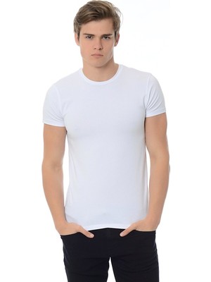 Mavi Erkek Beyaz Basic Tişört 061747-620