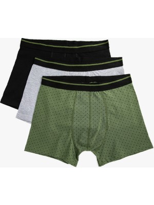 Koton Pamuklu 3'lü Paket Basic Boxer