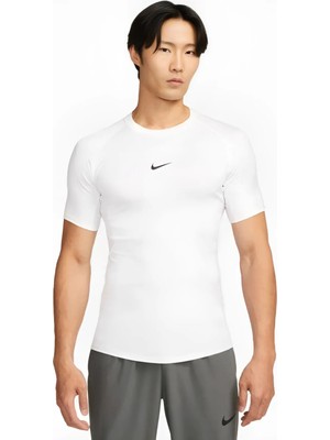 Nike Pro Dri-Fıt Tight Top Short-Sleeve Beyaz Erkek Spor Tişört FB7932-100