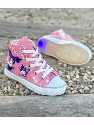 Kuromi Kız Çocuk Ayakkabı, Kuromi Convers, Kız Çocuk Günlük Ayakkabı (31-35 Numara Aralığı Işıksızdır)