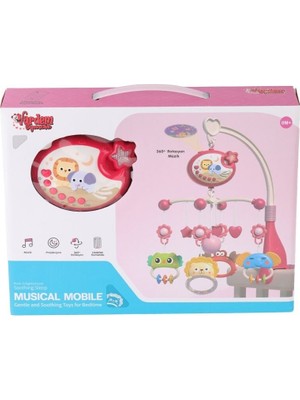 Vardem Oyuncak Vardem Işıklı Müzikli Bebek Dönencesi Kırmızı Bebek Odası Dekoru için Eğlenceli Tasarım