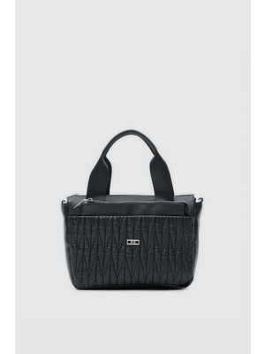 Oggo Suni Deri Kolon Saplı Fermuarlı Nikel Aksesuarlı Çapraz Çanta