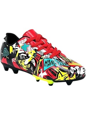 Playup FH251-145 Bağcıklı Çocuk Halı Saha Krampon Ayakkabı Suni Deri Türkiye Üretimi