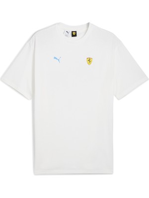 Puma Erkek  Puma Ferrari Miami Graphic Tee Beyaz Erkek T-Shirt