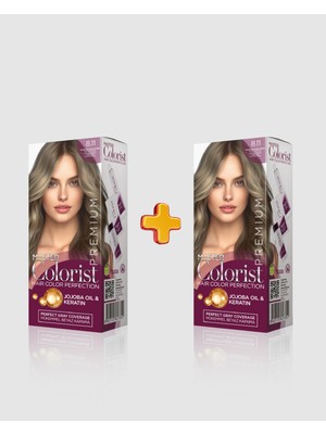Master Colorist Premium 2'li Yarı Kit Set Boya 8.11 Yoğun Küllü Açık Kumral 