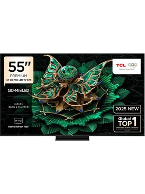TCL 55C7K 55'' 139 Ekran Uydu Alıcılı  4K Ultra HD Google QD Mini LED TV
