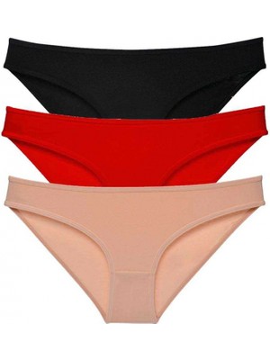 3 Adet Süper Eko Set Likralı Kadın Slip Külot 539
