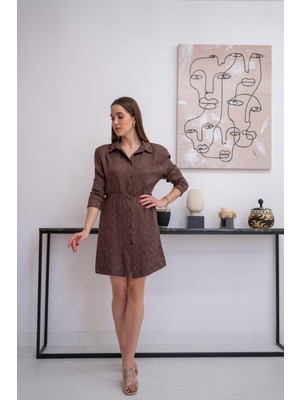 Markano Desenli Jakar Elbise