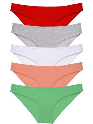 5 Adet Süper Eko Set Likralı Kadın Slip Külot 518