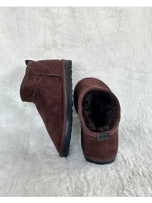 Kadın Ultra Mini Süet Bot Içi Kürklü Bot&bootie