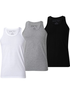 Erkek Atlet Premium 3'lü Kutu Penye Süprem %100 Pamuk