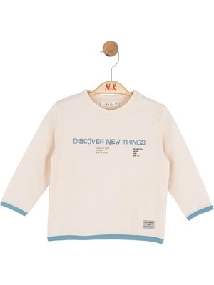 Nk Erkek Bebek New Sweatshirt 1-4 Yaş Mavi