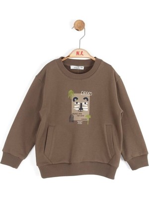 Nk Erkek Bebek Wild Sweatshirt 1-4 Yaş Haki