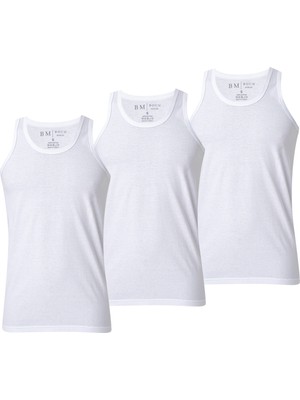 Erkek Atlet Premium 3'lü Kutu Penye Süprem %100 Pamuk