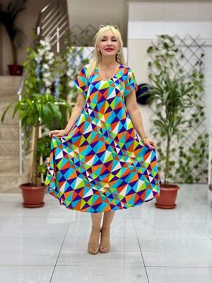 FD17181 Viskon Frida Elbise