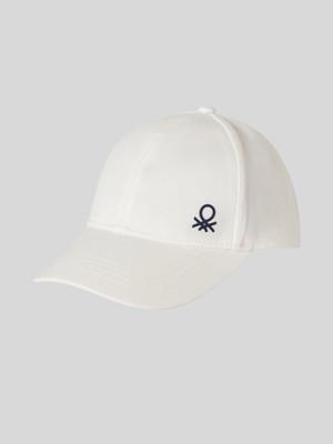 Benetton Erkek Çocuk Şapka 1-6 Yaş Beyaz