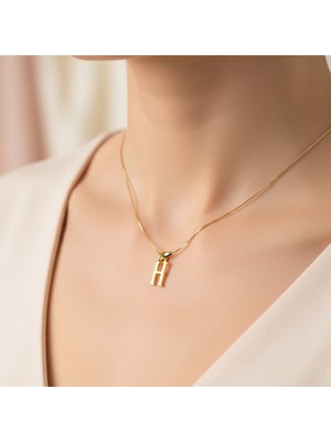 Tabitala TabiTela 14 ayar altın kolye ucu "H"harfi GM640 1 gr