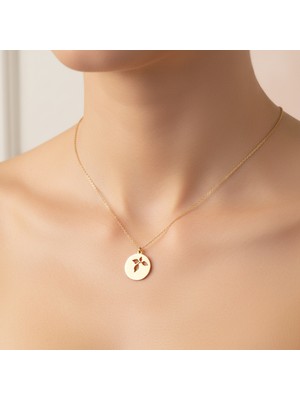 Tabitala TabiTela 8 ayar altın kolye ucu yaprak GM1175 0.5 gr