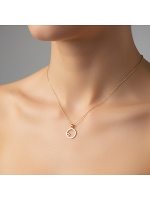 Tabitala TabiTela 8 ayar altın kolye ucu yuvarlak GM892 0.5 gr