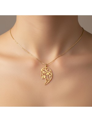 Tabitala TabiTela 14 ayar altın kolye ucu kız GM1069 0.5 gr