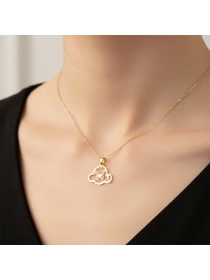 Tabitala TabiTela 14 ayar altın kolye ucu bulut GM561 0.5 gr