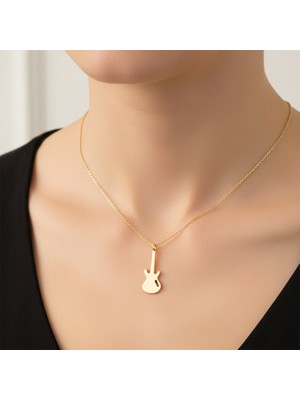 Tabitala TabiTela 8 ayar altın kolye ucu gitar GM169 1 gr