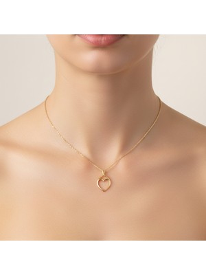 Tabitala TabiTela 8 ayar altın kolye ucu kalp GM1026 0.5 gr