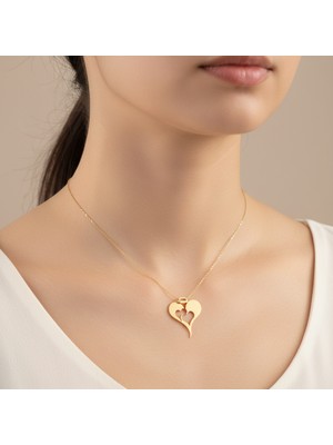 Tabitala TabiTela 14 ayar altın kolye ucu kalp GM988 0.5 gr