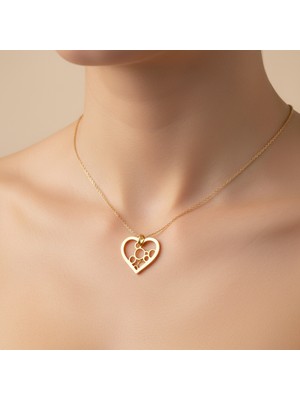 Tabitala TabiTela 14 ayar altın kolye ucu kalp GM958 1 gr