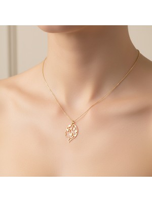Tabitala TabiTela 14 ayar altın kolye ucu kız GM1074 1 gr