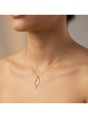 Tabitala TabiTela 14 ayar altın kolye ucu kız GM217 1 gr