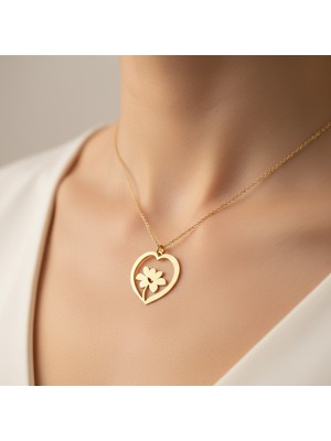 Tabitala TabiTela 14 ayar altın kolye ucu kalp GM819 0.5 gr