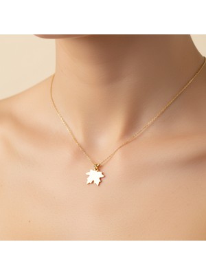 Tabitala TabiTela 8 ayar altın kolye ucu yaprak GM1343 0.5 gr