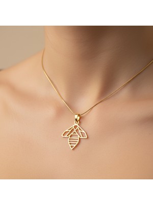 Tabitela 14 Ayar Altın Kolye Ucu Arı GM1894 0.5 gr