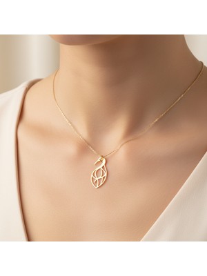 Tabitala TabiTela 14 ayar altın kolye ucu leylek GM273 0.5 gr