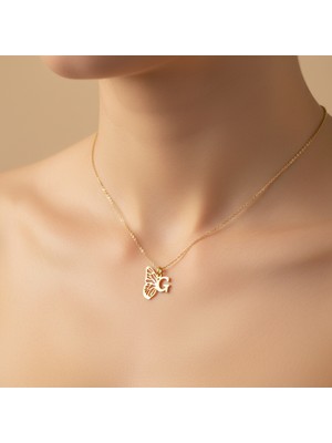 Tabitala TabiTela 14 ayar altın kolye ucu "G"harfi GM356 0.5 gr