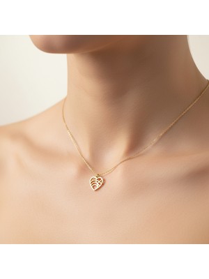 Tabitala TabiTela 14 ayar altın kolye ucu kalp GM953 1 gr