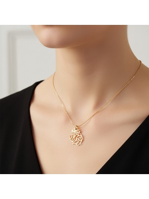 Tabitala Tabitela 8 Ayar Altın Kolye Ucu Aslan GM768 0.5 gr