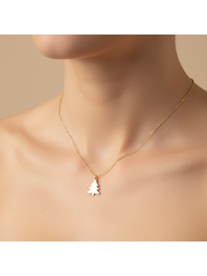 Tabitala TabiTela 8 ayar altın kolye ucu yılbaşı Ağacı ya Noel Ağacı GM294 1 gr