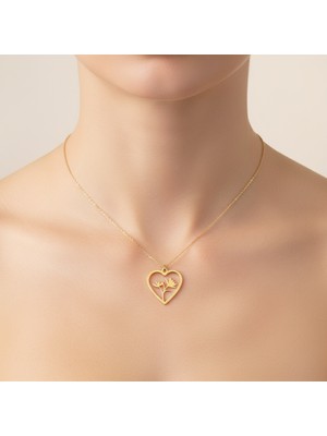 Tabitala TabiTela 8 ayar altın kolye ucu çiçek GM863 1 gr