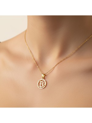 Tabitala TabiTela 14 ayar altın kolye ucu "B"harfi GM170 0.5 gr