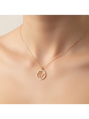 Tabitala TabiTela 14 ayar altın kolye ucu buğday başağı GM1129 0.5 gr